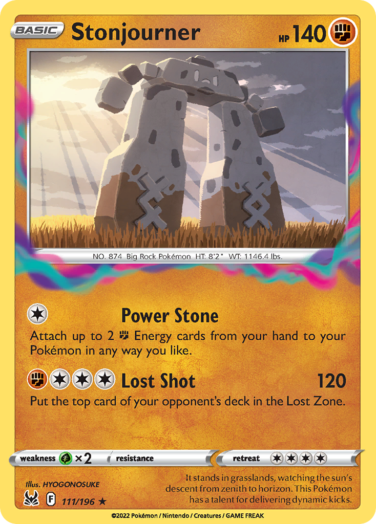 111/196 - Stonjourner - Reverse Holo - [Rare]