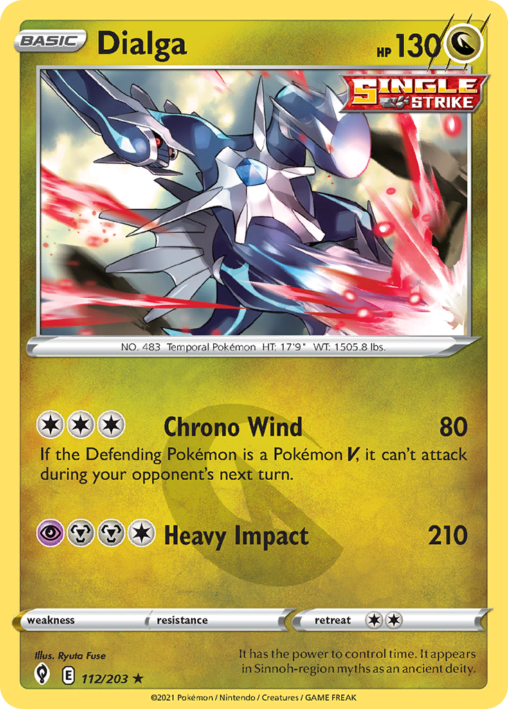 Pokémonkaart 112/203 - Dialga - Evolving Skies - [Rare Holo]