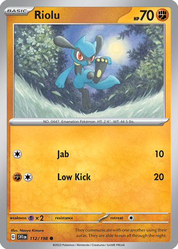 112/198 - Riolu - [Common] - Reverse Holo