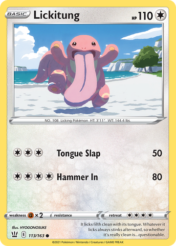 113/163 - Lickitung - [Common] - Reverse Holo