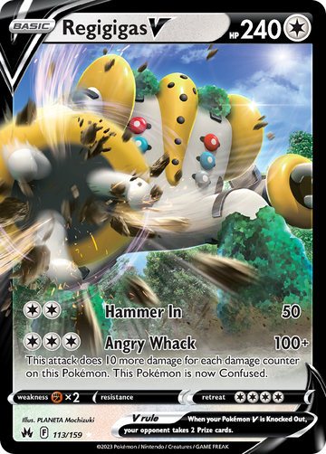 113/159 - Regigigas V - [Rare Holo V]