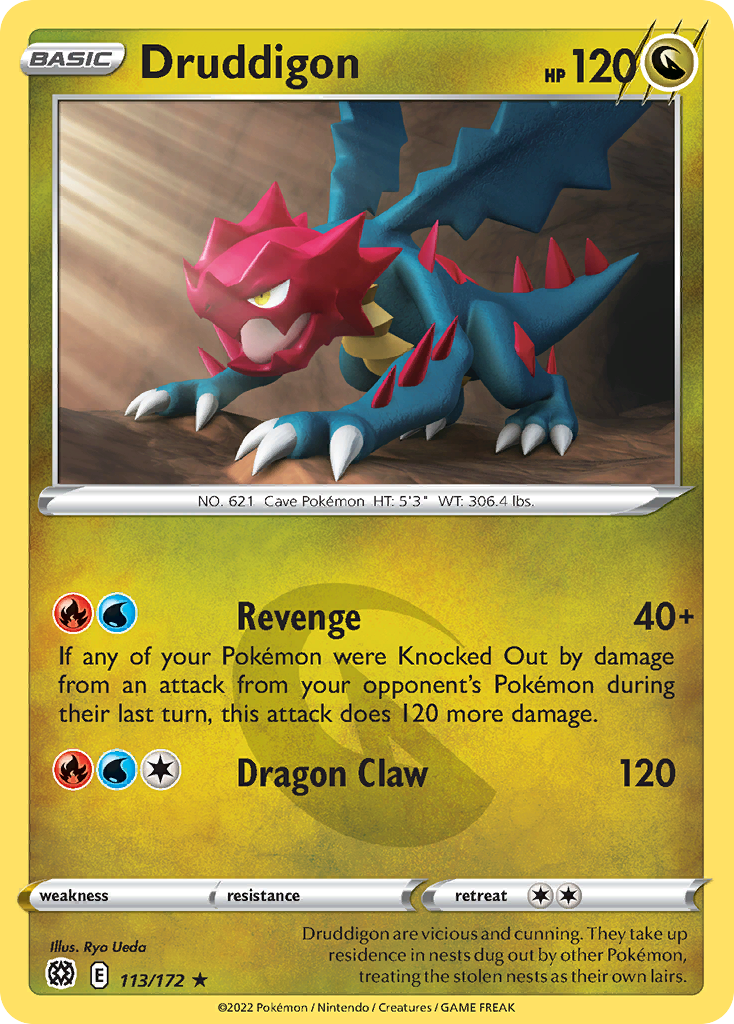 113/172 - Druddigon - Reverse Holo - [Rare]