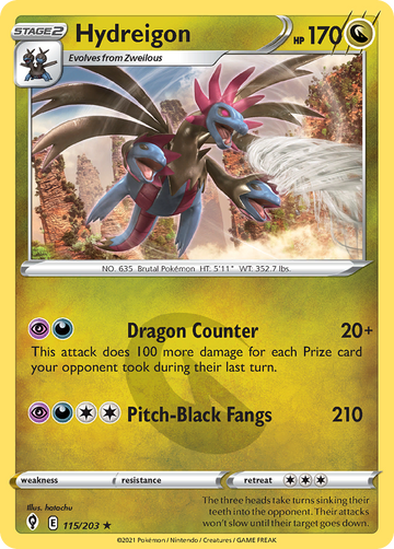 115/203 - Hydreigon - Reverse Holo - [Rare Holo]