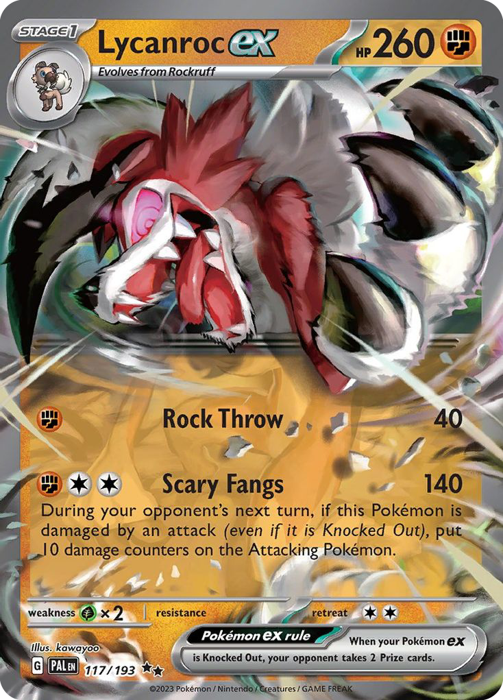 117/193 - Lycanroc ex - [Double Rare]