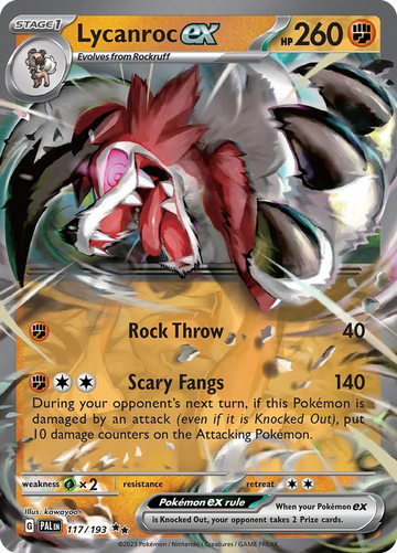 117/193 - Lycanroc ex - [Double Rare]