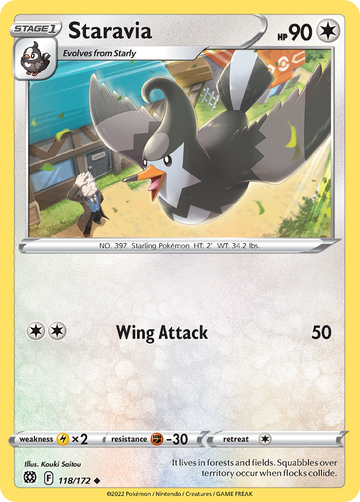 118/172 - Staravia - Reverse Holo - [Uncommon]