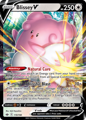 119/198 - Blissey V - [Rare Holo V]