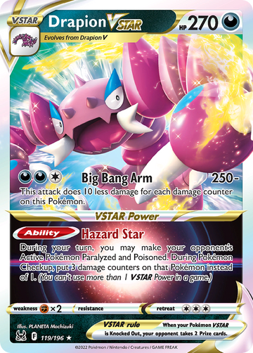 119/196 - Drapion VSTAR - [Rare Holo VSTAR]