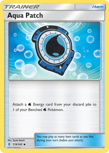 119/145 - Aqua Patch - [Uncommon] - Reverse Holo