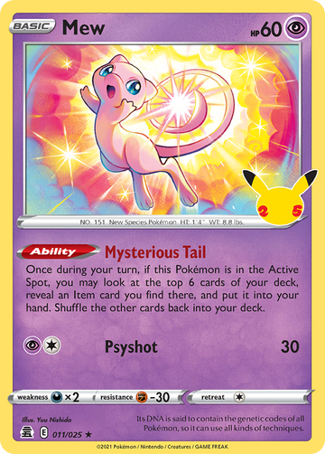 011/025 - Mew - [Rare Holo]