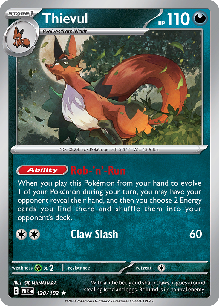 120/182 - Thievul - [Rare]-Pokemeister