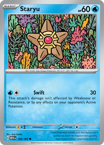 120/165 - Staryu - [Common] - Reverse Holo