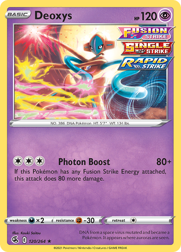 Pokémonkaart 120/264 - Deoxys - Fusion Strike - [Rare Holo]