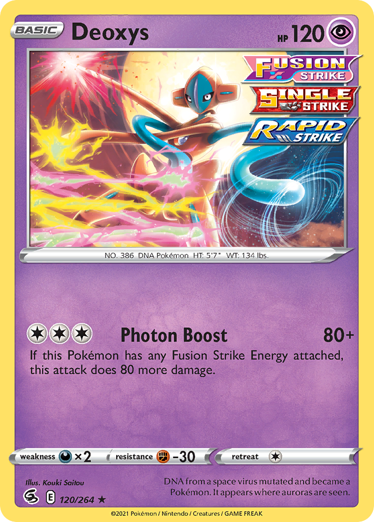 Pokémonkaart 120/264 - Deoxys - Fusion Strike - [Rare Holo]