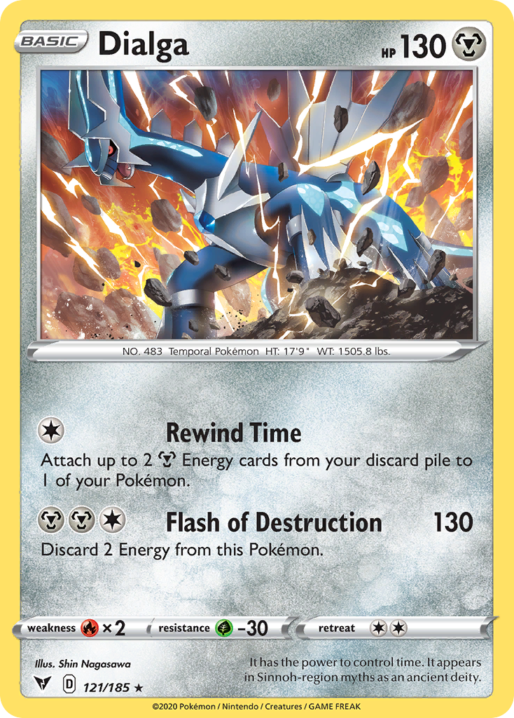 Pokémonkaart 121/185 - Dialga - Vivid Voltage - [Rare Holo]