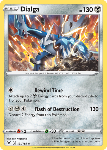 Pokémonkaart 121/185 - Dialga - Vivid Voltage - [Rare Holo]
