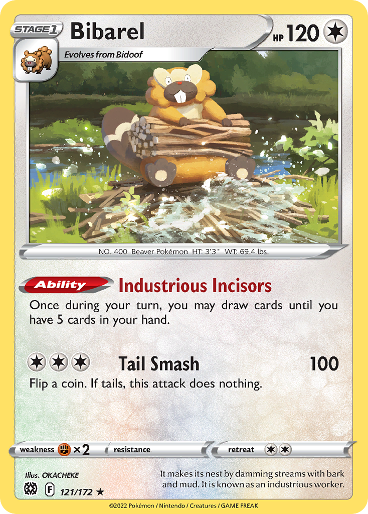 121/172 - Bibarel - [Rare Holo]