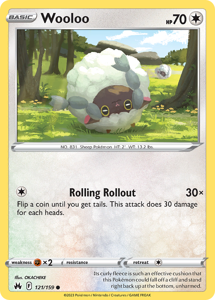 121/159 - Wooloo - [Common] - Reverse Holo