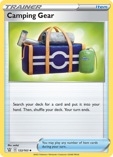 122/163 - Camping Gear - [Uncommon] - Reverse Holo