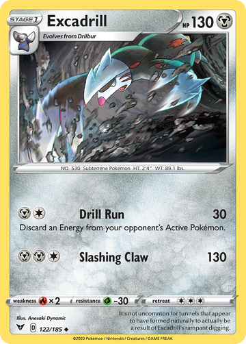 122/185 - Excadrill - [Uncommon]