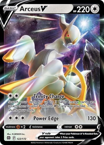 122/172 - Arceus V - [Rare Holo V]