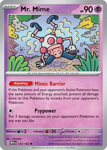 122/165 - Mr. Mime - [Rare]