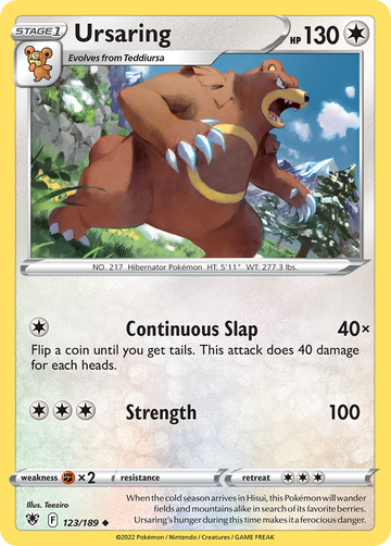 123/189 - Ursaring - [Uncommon]