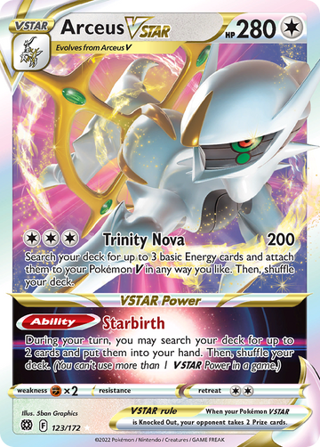 123/172 - Arceus VSTAR - [Rare Holo VSTAR]