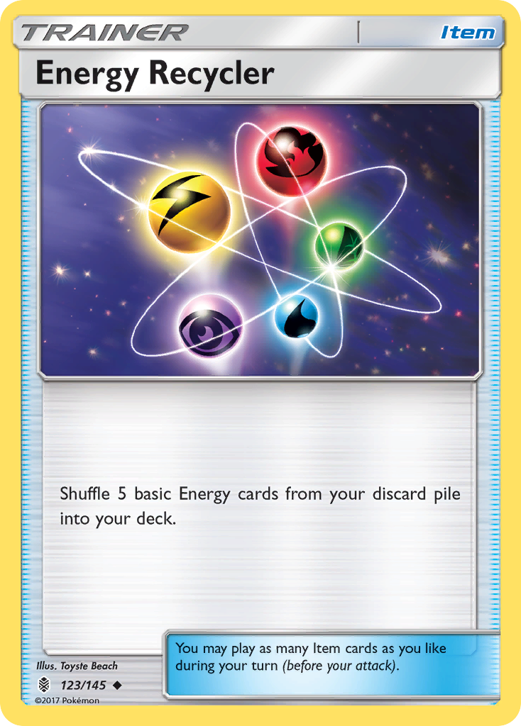 Pokémonkaart 123/145 - Energy Recycler - Guardians Rising - [Uncommon]