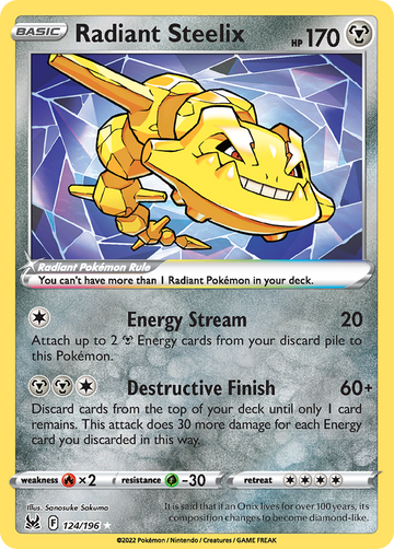 124/196 - Radiant Steelix - [Radiant Rare]