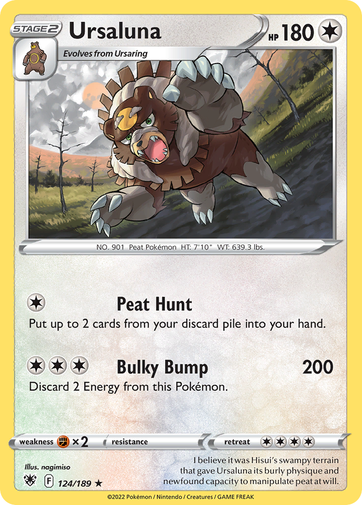 124/189 - Ursaluna - Reverse Holo - [Rare]