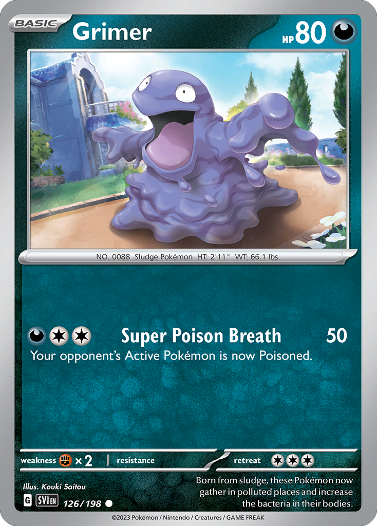126/198 - Grimer - [Common] - Reverse Holo