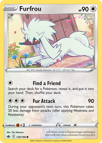 126/198 - Furfrou - [Common] - Reverse Holo