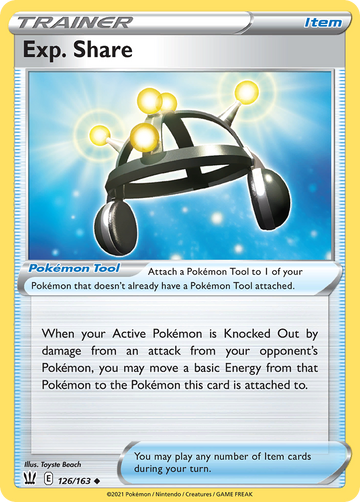 126/163 - Exp. Share - [Uncommon] - Reverse Holo