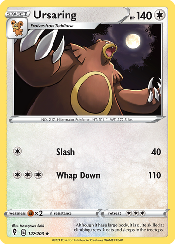 127/203 - Ursaring - Reverse Holo - [Uncommon]