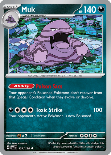 127/198 - Muk - [Uncommon] - Reverse Holo