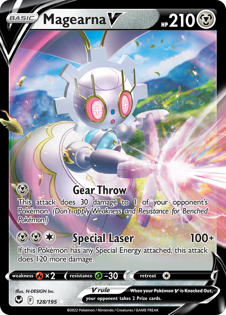 128/195 - Magearna V - [Rare Holo V]