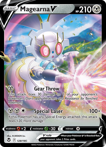 128/195 - Magearna V - [Rare Holo V]