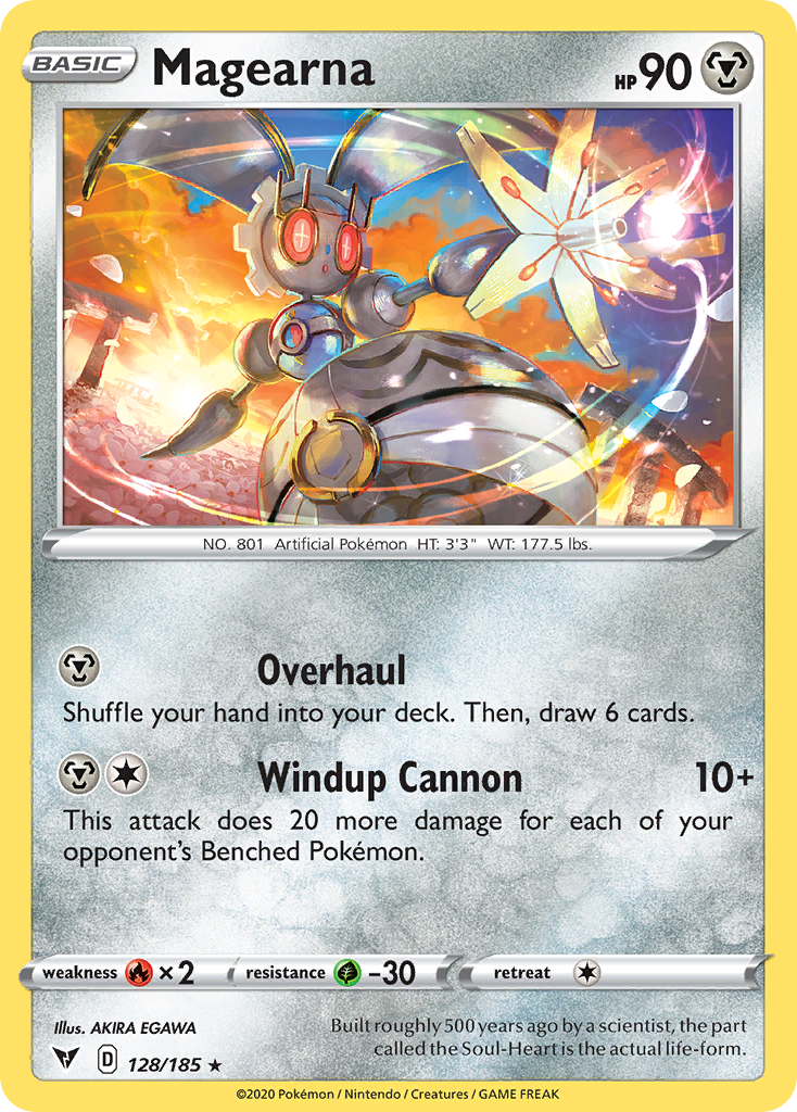 Pokémonkaart 128/185 - Magearna - Vivid Voltage - [Rare Holo]