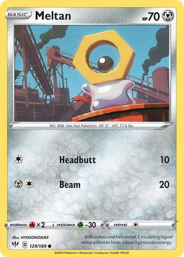 129/189 - Meltan - Reverse Holo - [Common]