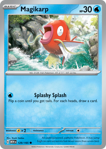 129/165 - Magikarp - [Common] - Reverse Holo