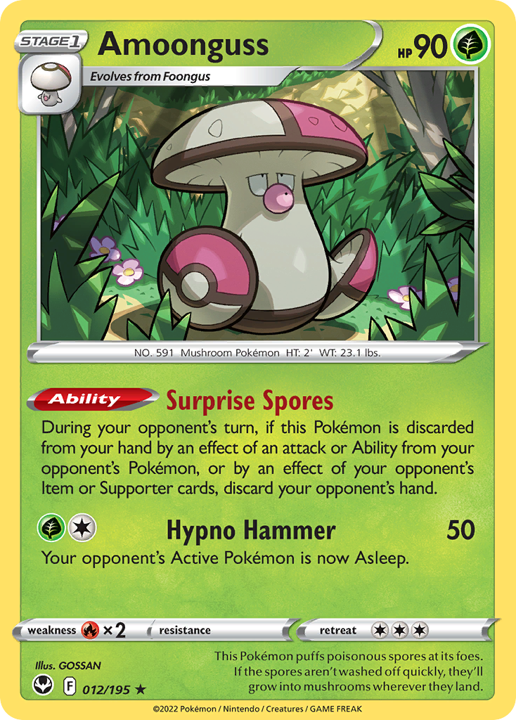 012/195 - Amoonguss - [Rare] - Reverse Holo