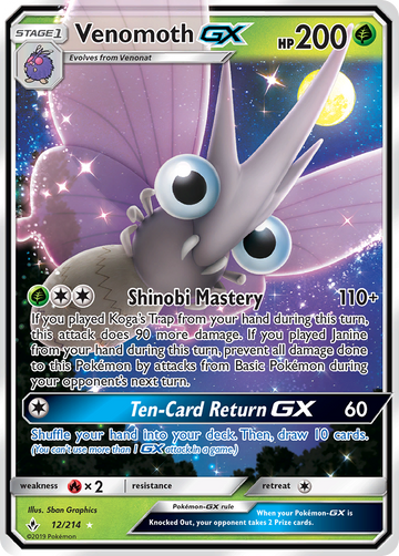 012/214 - Venomoth-GX - [Rare Holo GX]