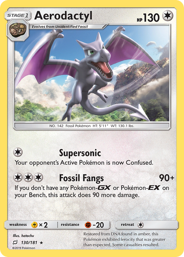 130/181 - Aerodactyl - [Rare] - Reverse Holo