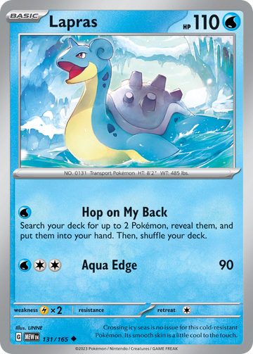 131/165 - Lapras - [Uncommon] - Reverse Holo