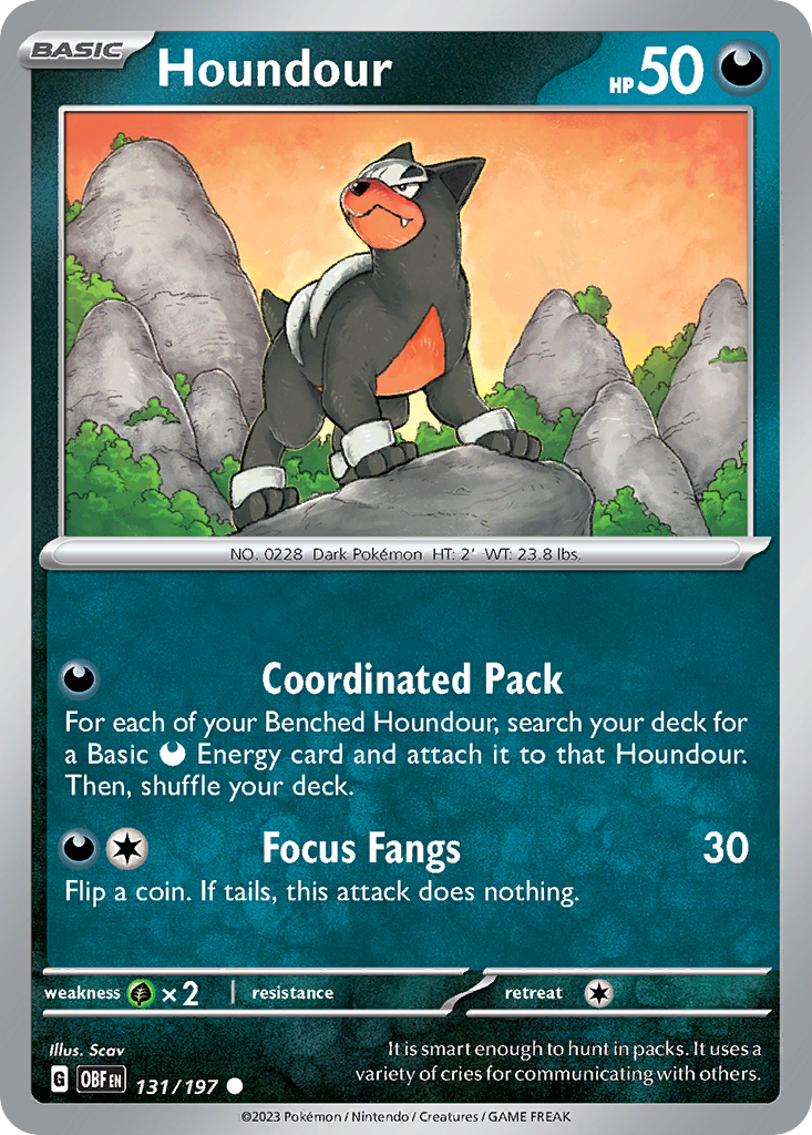 131/197 - Houndour - [Common] - Reverse Holo