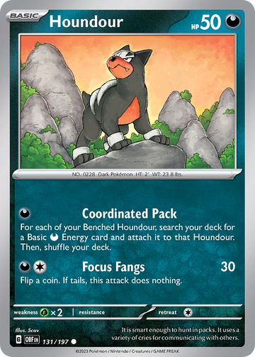 131/197 - Houndour - [Common] - Reverse Holo