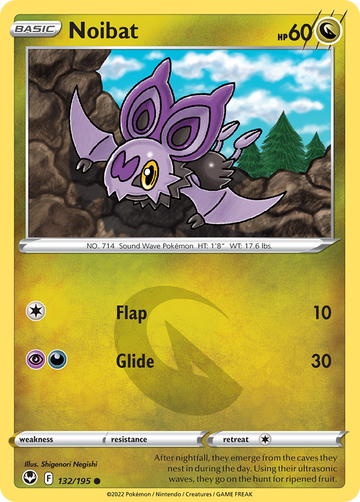 132/195 - Noibat - [Common] - Reverse Holo