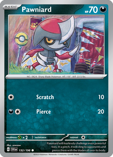 132/198 - Pawniard - [Common] - Reverse Holo