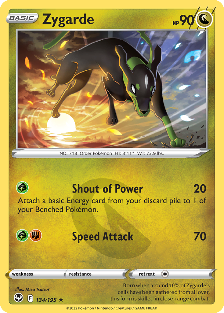 134/195 - Zygarde - [Rare] - Reverse Holo